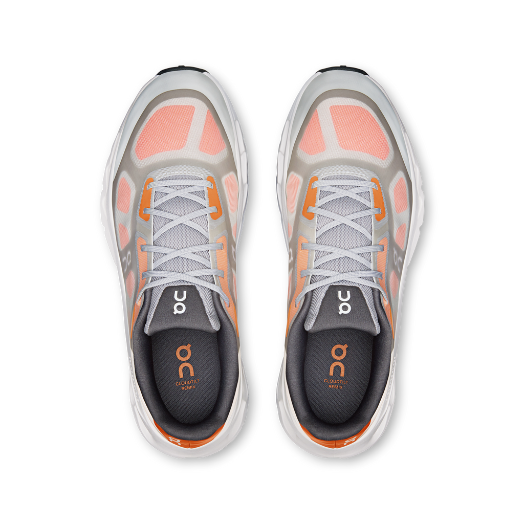 On Cloudtilt Remix homme – Gris & Orange (Autumn | Ivory) – vue 2