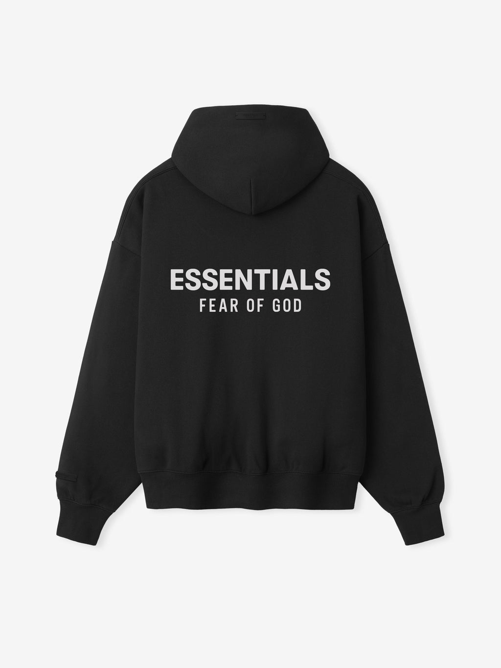 Essentials Classic Zip-Up Hoodie Vintage Black - dos
