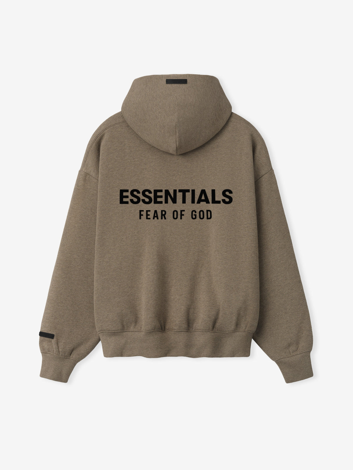 Essentials Classic Zip-Up Hoodie Marron chiné - dos