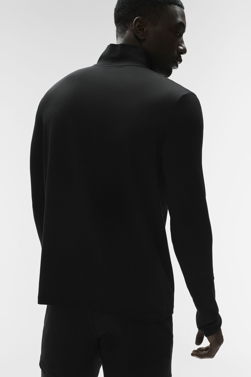 Alo Conquer 1/4 Zip Reform Long Sleeve Noir - photo 2