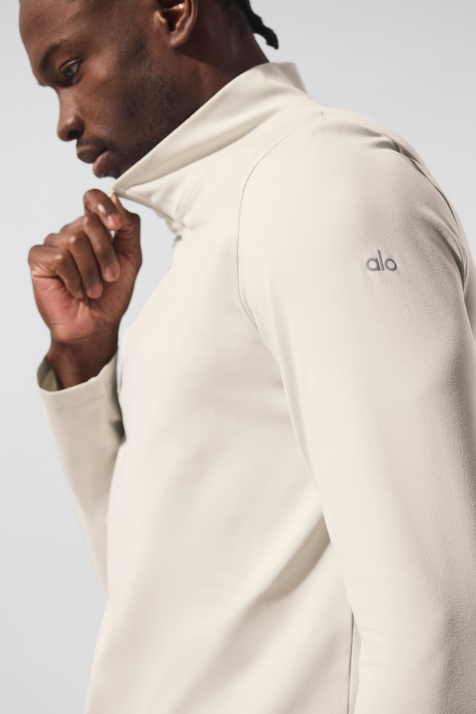 Alo Conquer 1/4 Zip Reform Long Sleeve Écru - photo 4