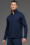 Alo Conquer 1/4 Zip Reform Long Sleeve Bleu marine - photo 1