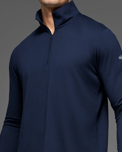 Alo Conquer 1/4 Zip Bleu marine