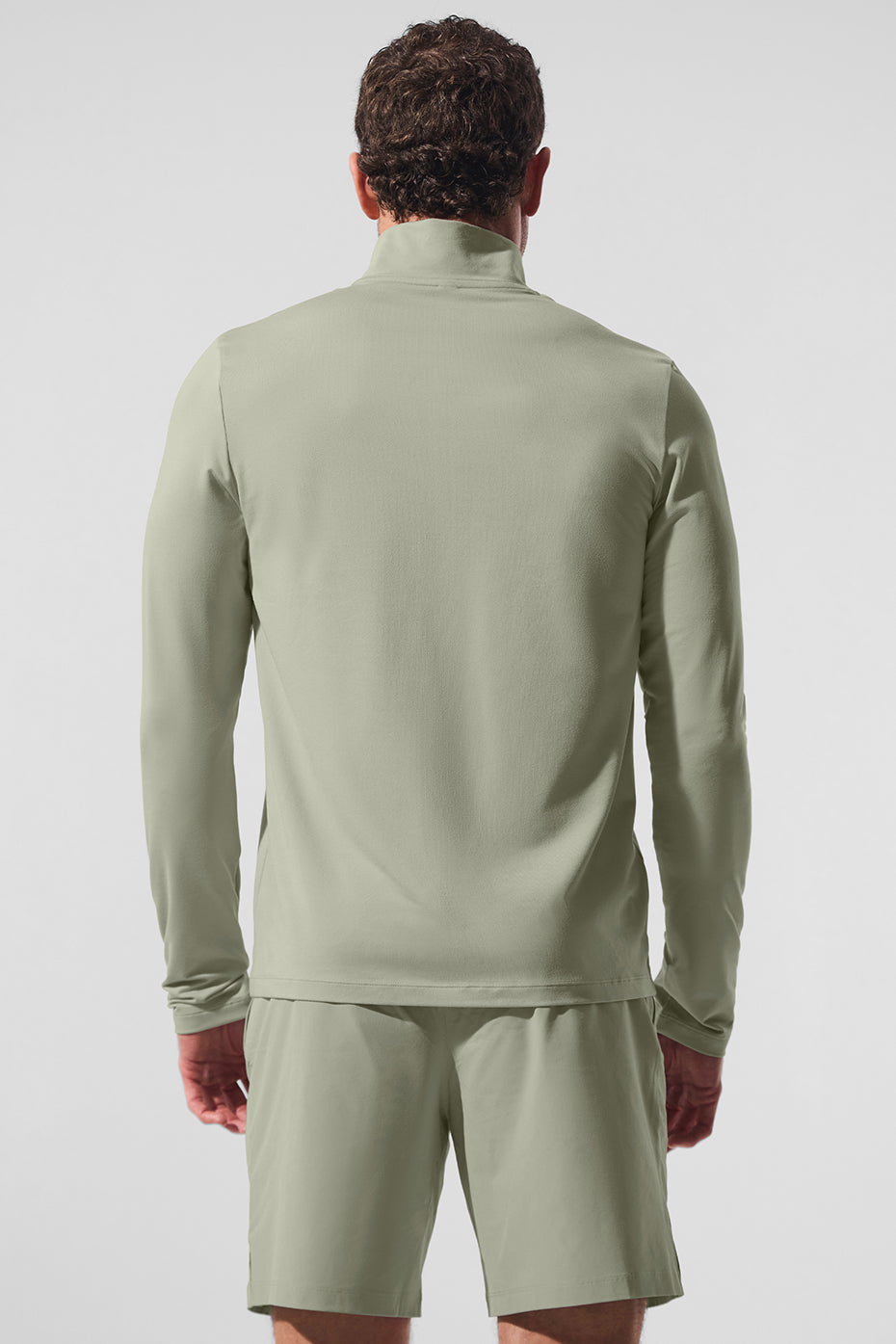 Alo Conquer 1/4 Zip Reform Long Sleeve Beige pierre - photo 2
