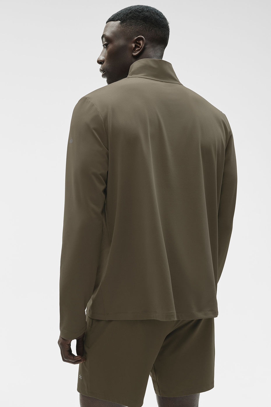 Alo Conquer 1/4 Zip Reform Long Sleeve Vert olive - photo 2