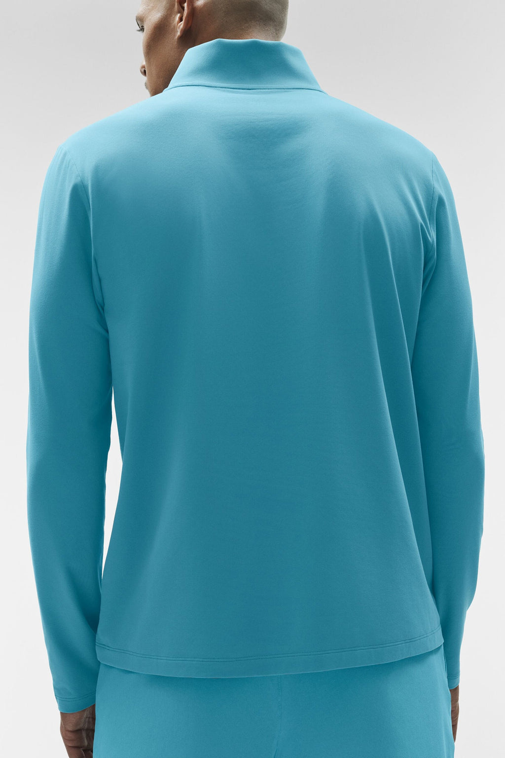 Alo Conquer 1/4 Zip Reform Long Sleeve Bleu ciel - photo 2