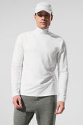 Alo Conquer Reform Mock Neck Long Sleeve Blanc - photo 1