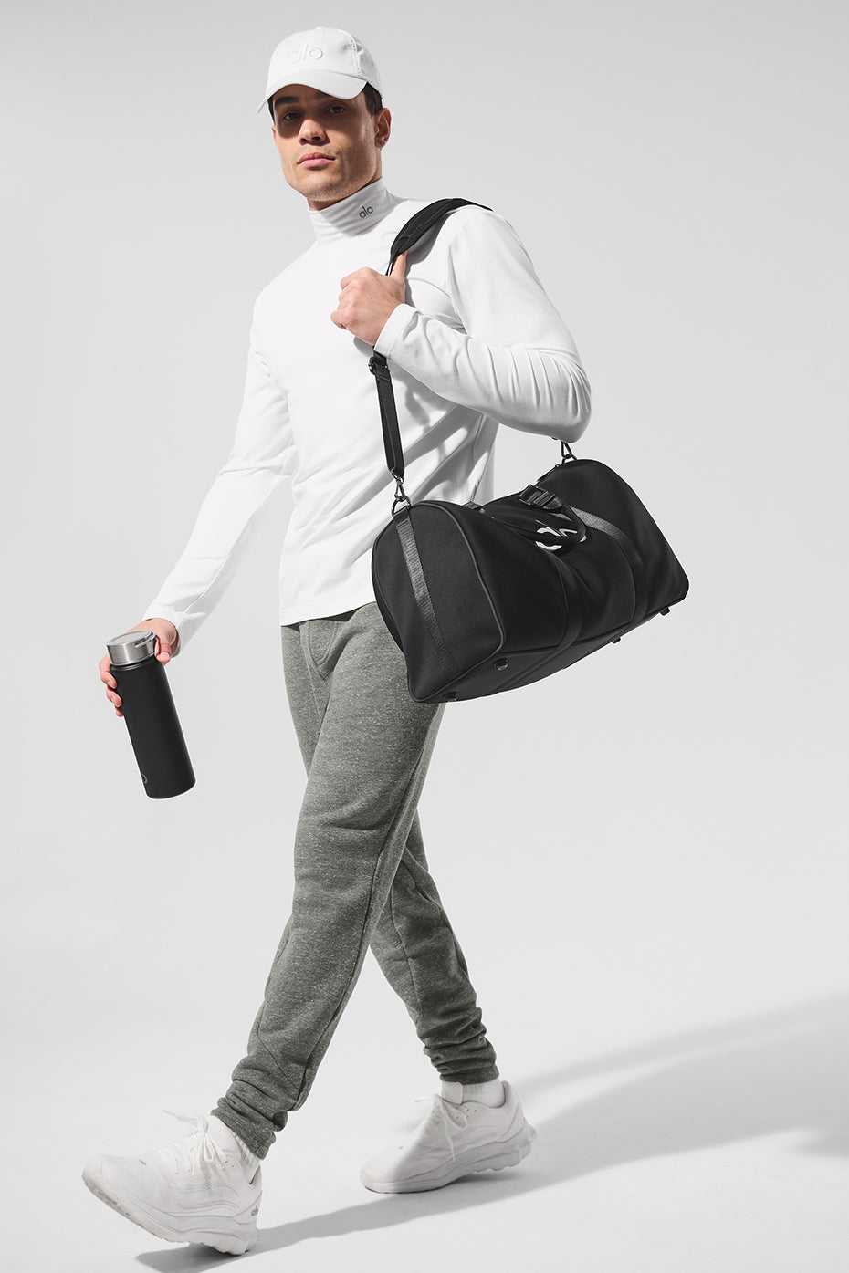 Alo Conquer Reform Mock Neck Long Sleeve Blanc - photo 3