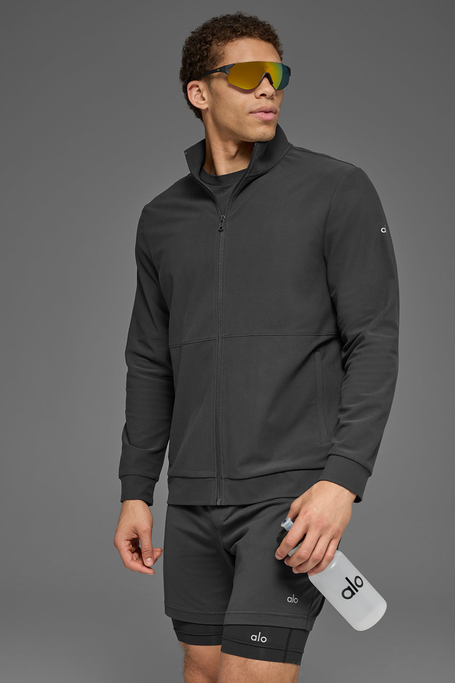 Alo Conquer Max Mock Neck Full Zip Anthracite - photo 2