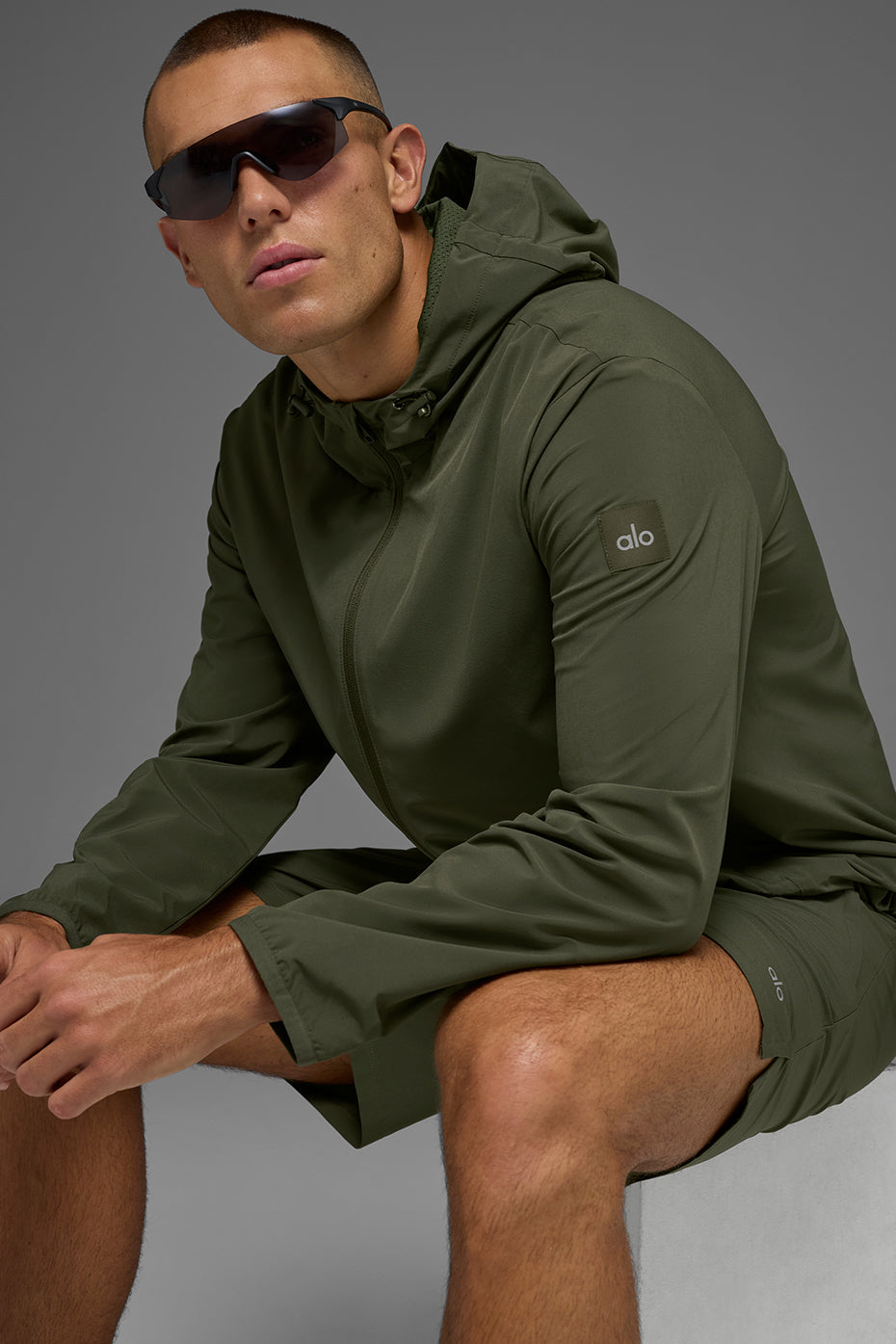 Alo Performance On-The-Go Jacket Vert olive - photo 6
