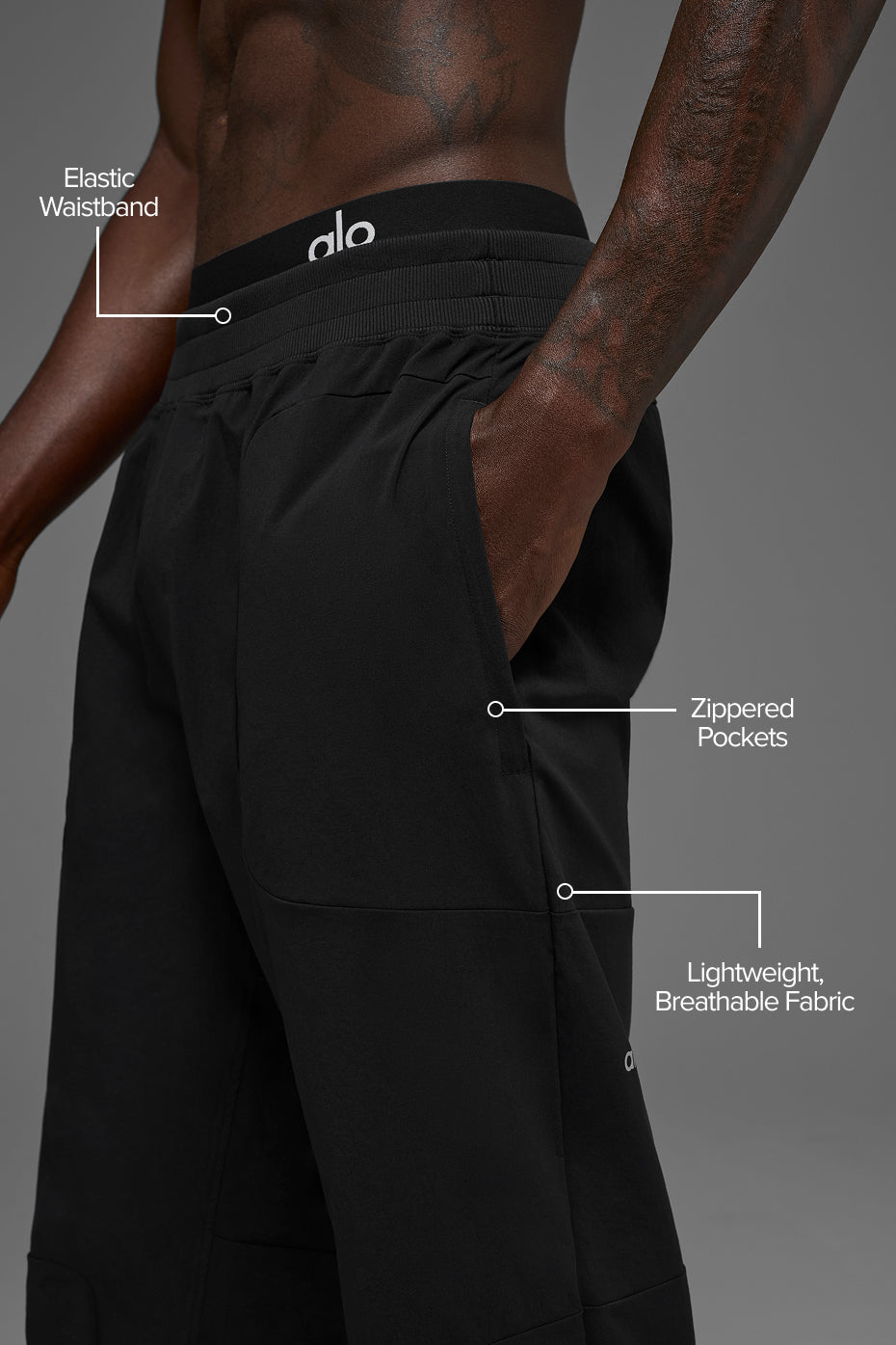 Alo Co-Op Pant (Regular) Noir - photo 2