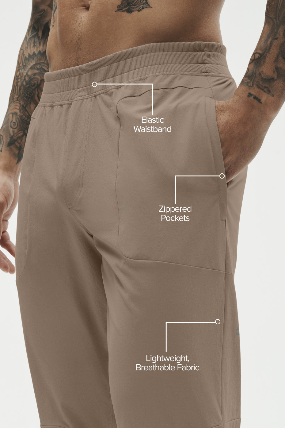 Alo Co-Op Pant (Regular) Beige Gravel - photo 3