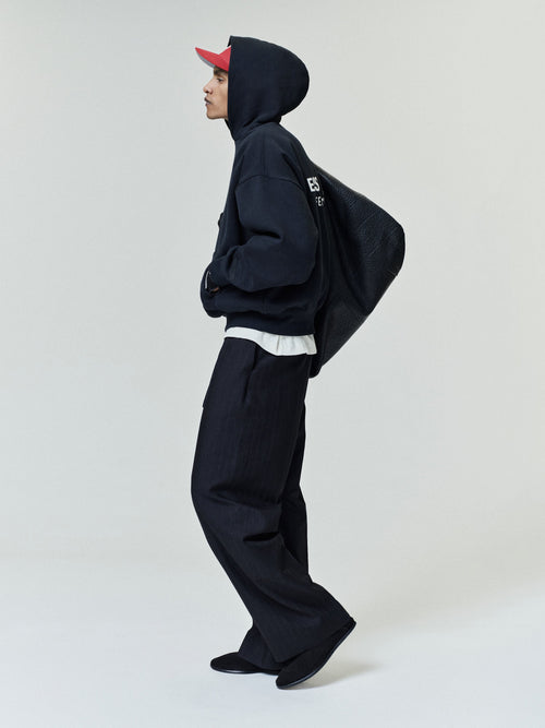 Essentials Classic Hoodie Vintage Black - porté dos