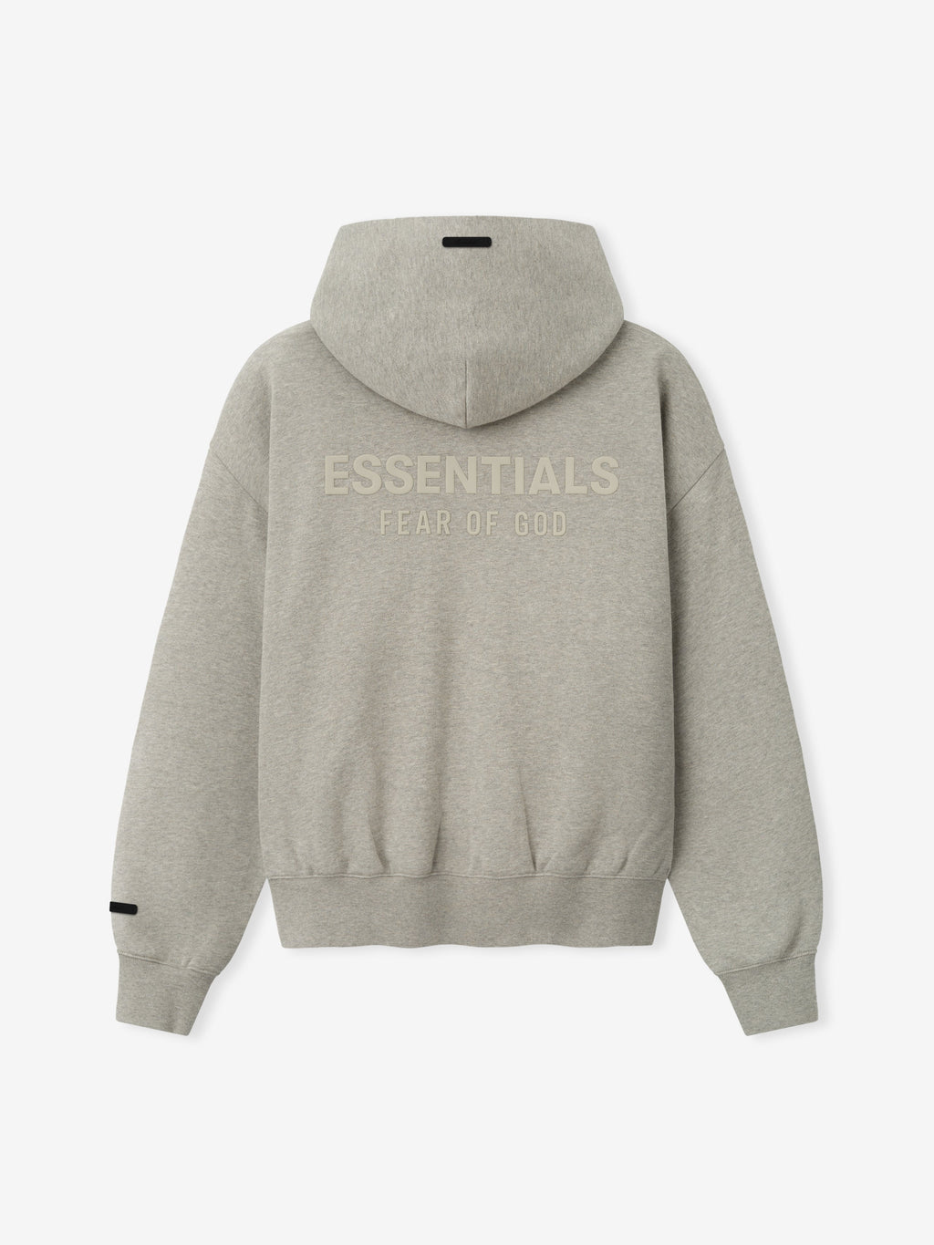 Essentials Classic Zip-Up Hoodie Gris chaud - dos