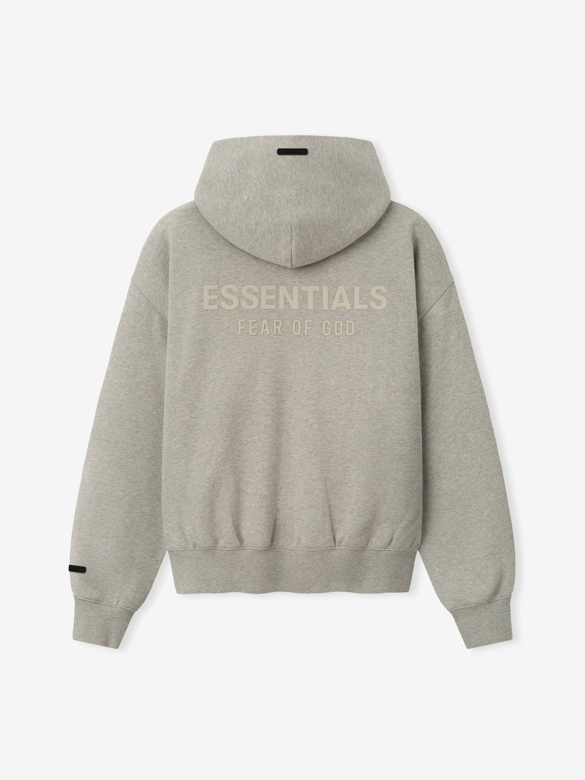 Essentials Classic Zip-Up Hoodie Gris chaud - dos