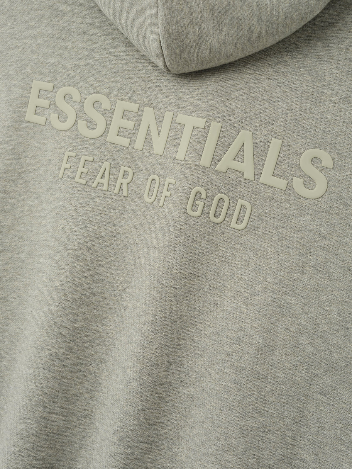 Essentials Classic Zip-Up Hoodie Gris chaud - détail