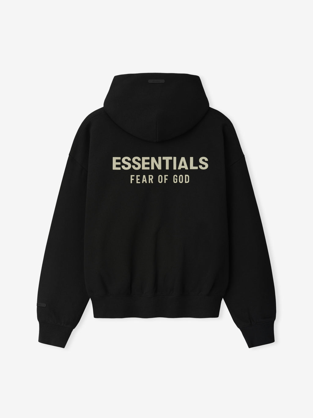Essentials Classic Zip-Up Hoodie Noir - dos