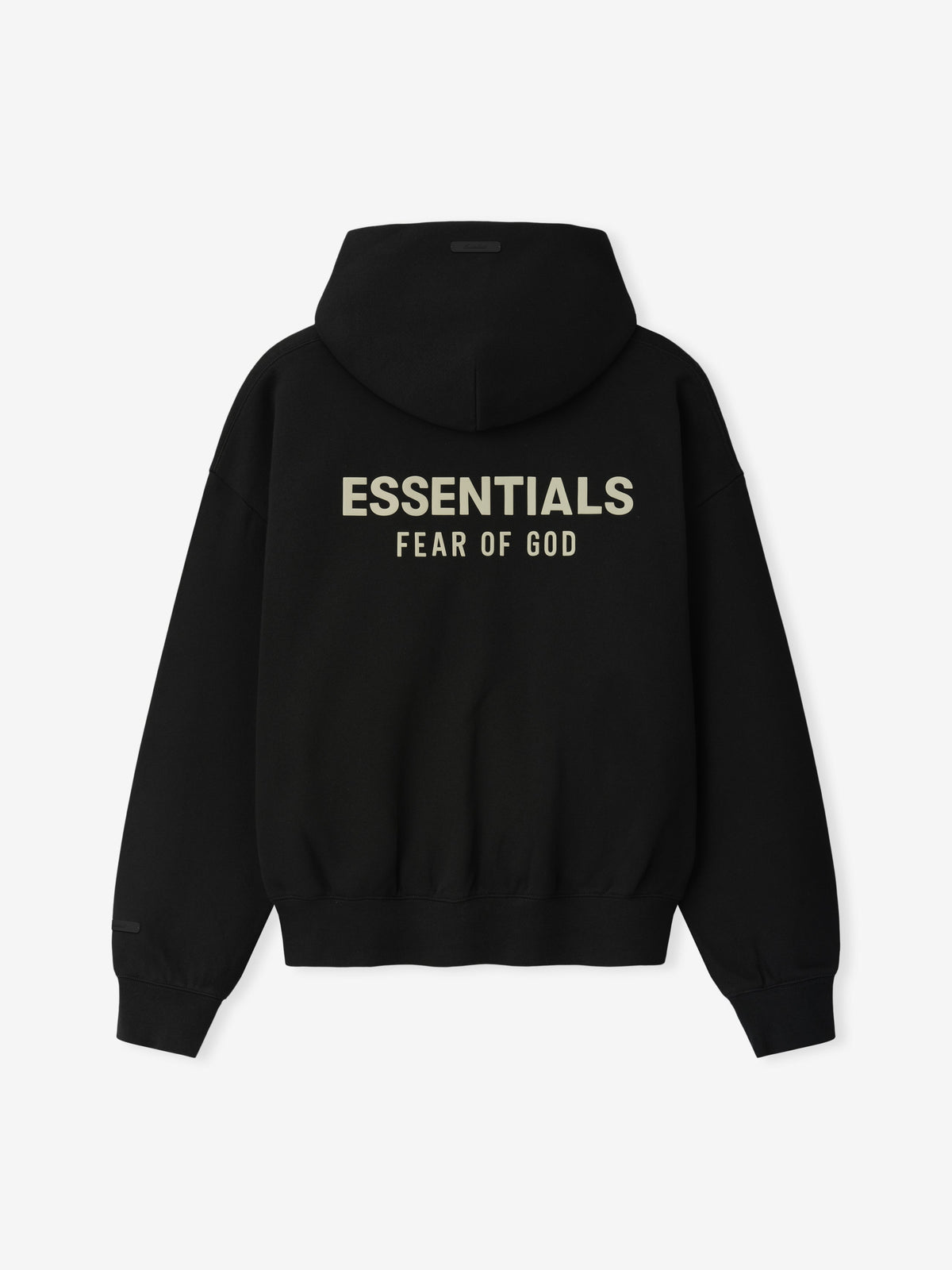 Essentials Classic Zip-Up Hoodie Noir - dos