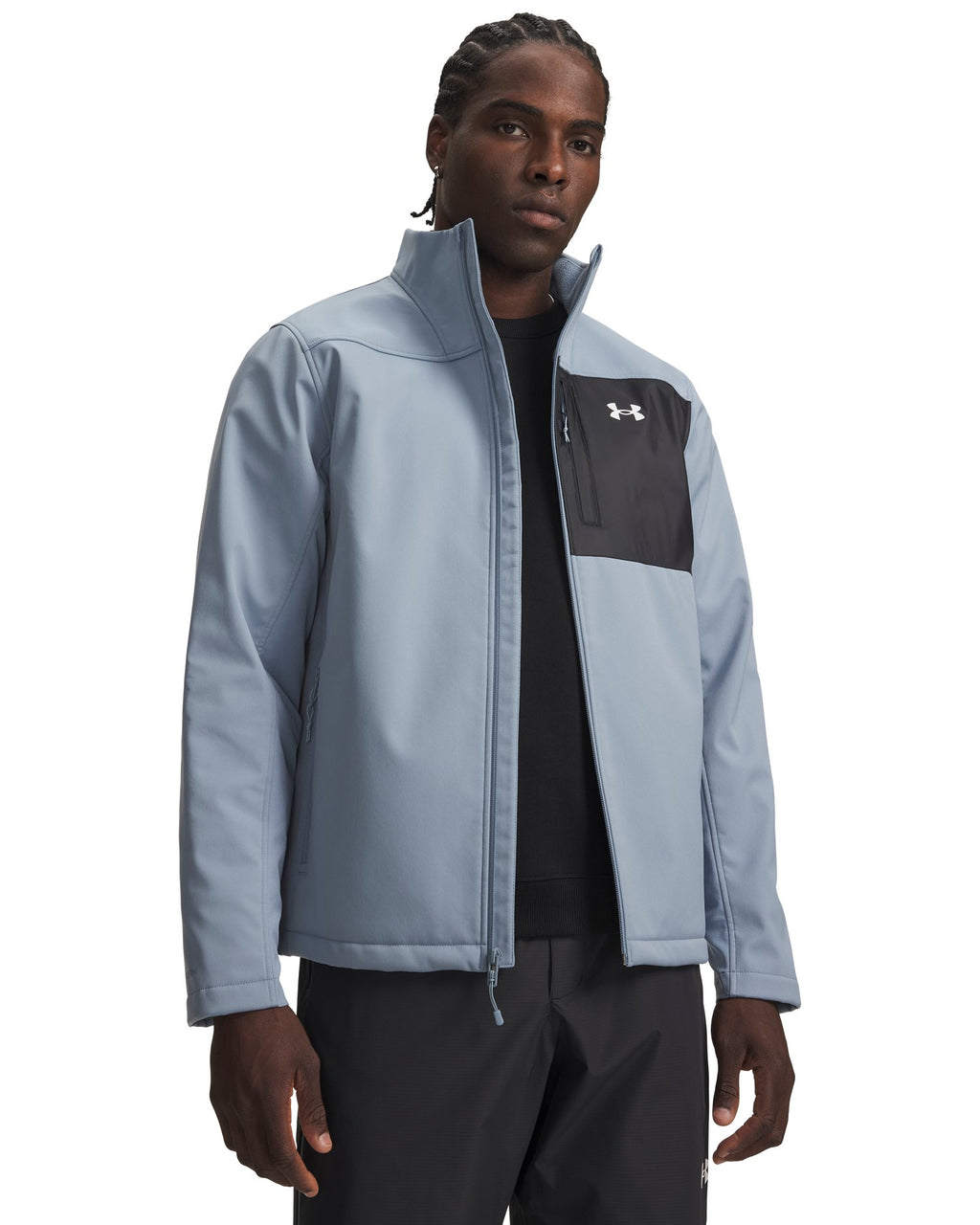 Under Armour Storm ColdGear Infrared Shield 2.0 – Bleu gris – face