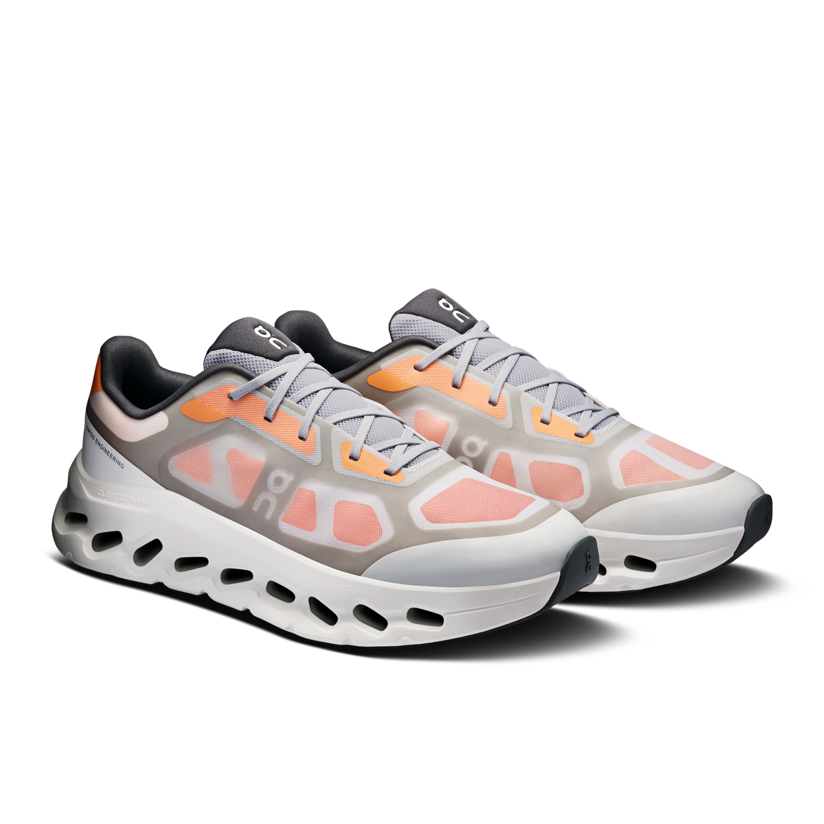 On Cloudtilt Remix homme – Gris & Orange (Autumn | Ivory) – vue 6