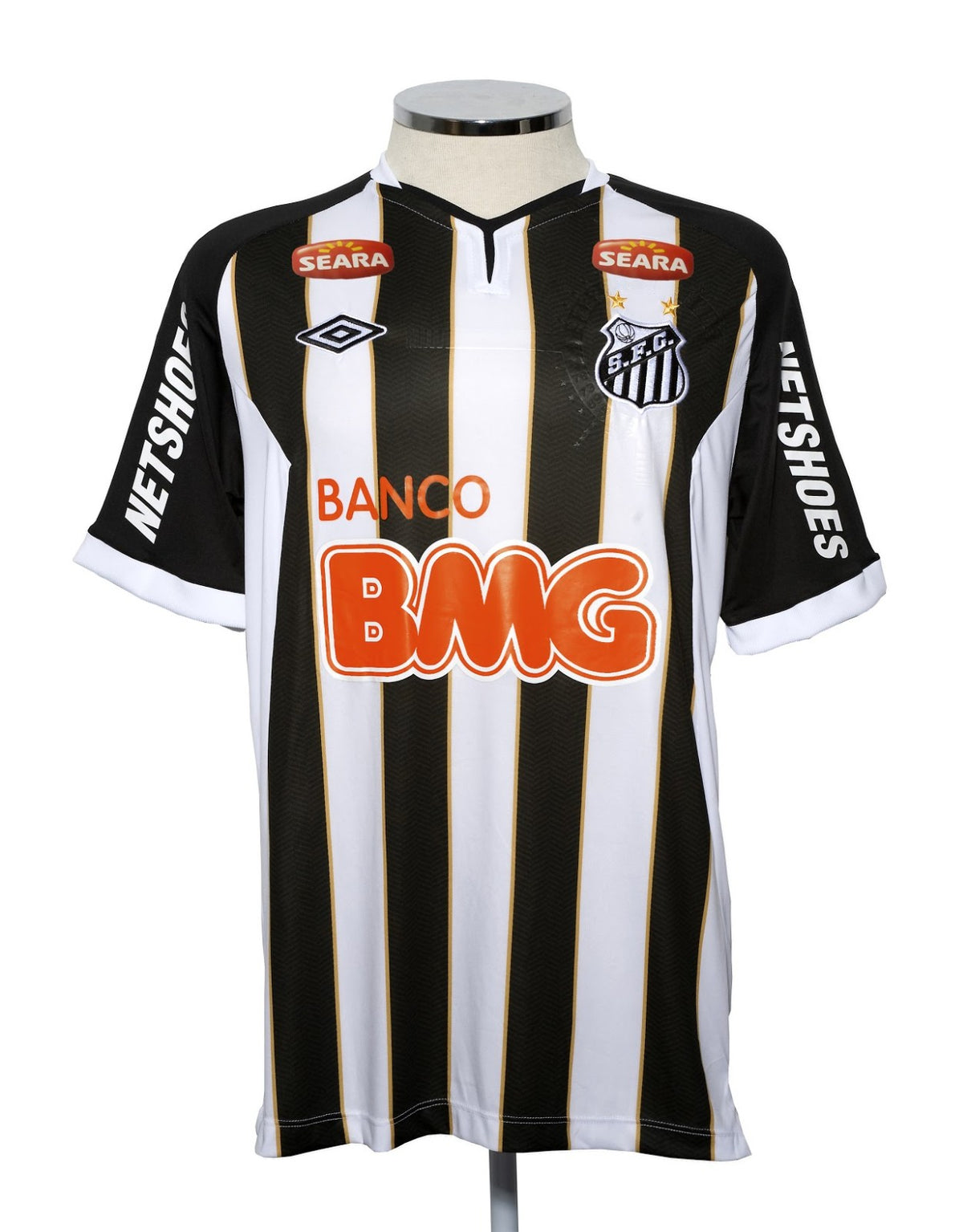 Maillot Santos FC rétro 2011 noir - vue avant